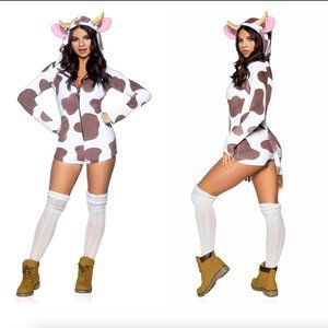 Yandy Casual Brown Cow Costume